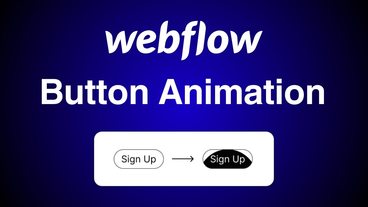 Анимация Webflow | Как анимировать кнопку при наведении курсора в Webflow для начинающих