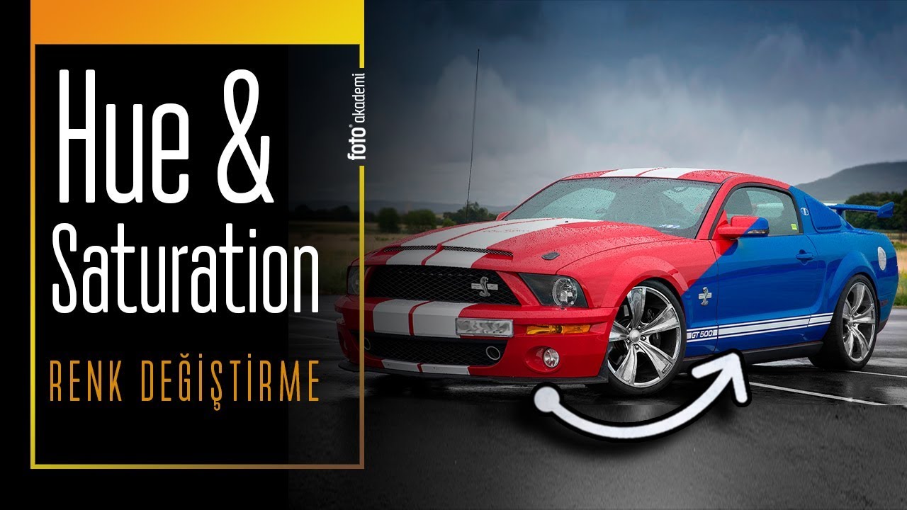 Photoshop Hue Saturation ile Renk Değiştirme