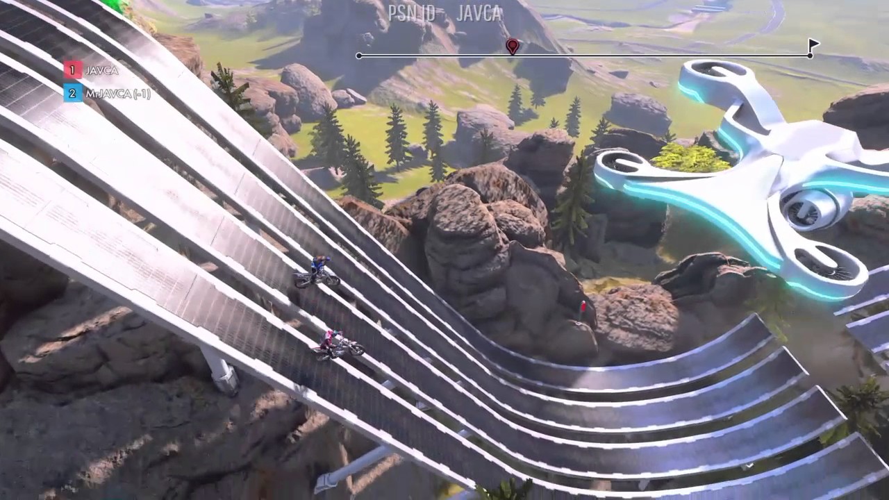 Trials Fusion --- LOCAL MULTIPLAYER [2 Players] --- Gameplay PS4