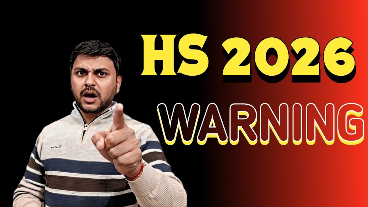 Warning for HS 2026! Class 12 • You can learn 