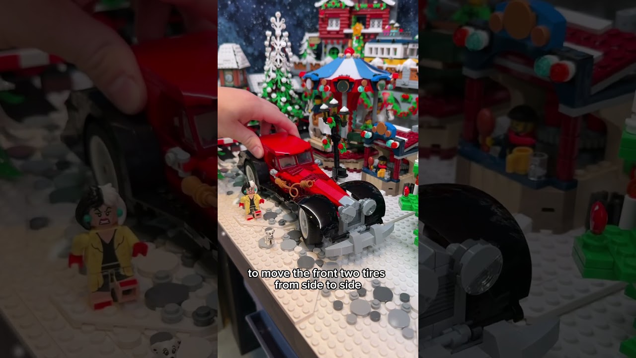 LEGO Cruella de Vil's Car in Winter Village! #lego #rlfm #43277 #reviews #gifted