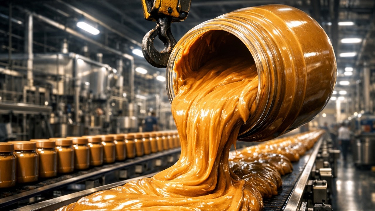Inside America's Giant Peanut Butter Factory | How Millions of Jars Are Made