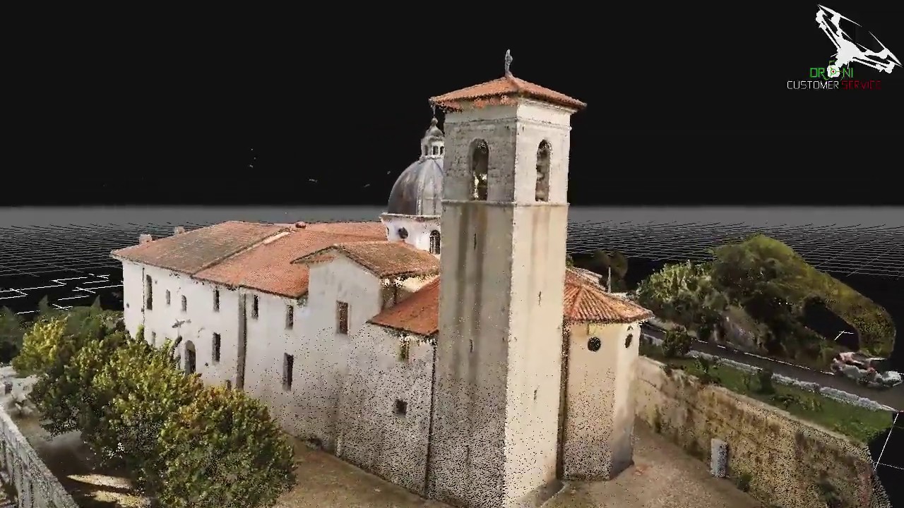 Animazione 3D Santuario della Madonna dell' Oriente ( Sfratati, Tagliacozzo )