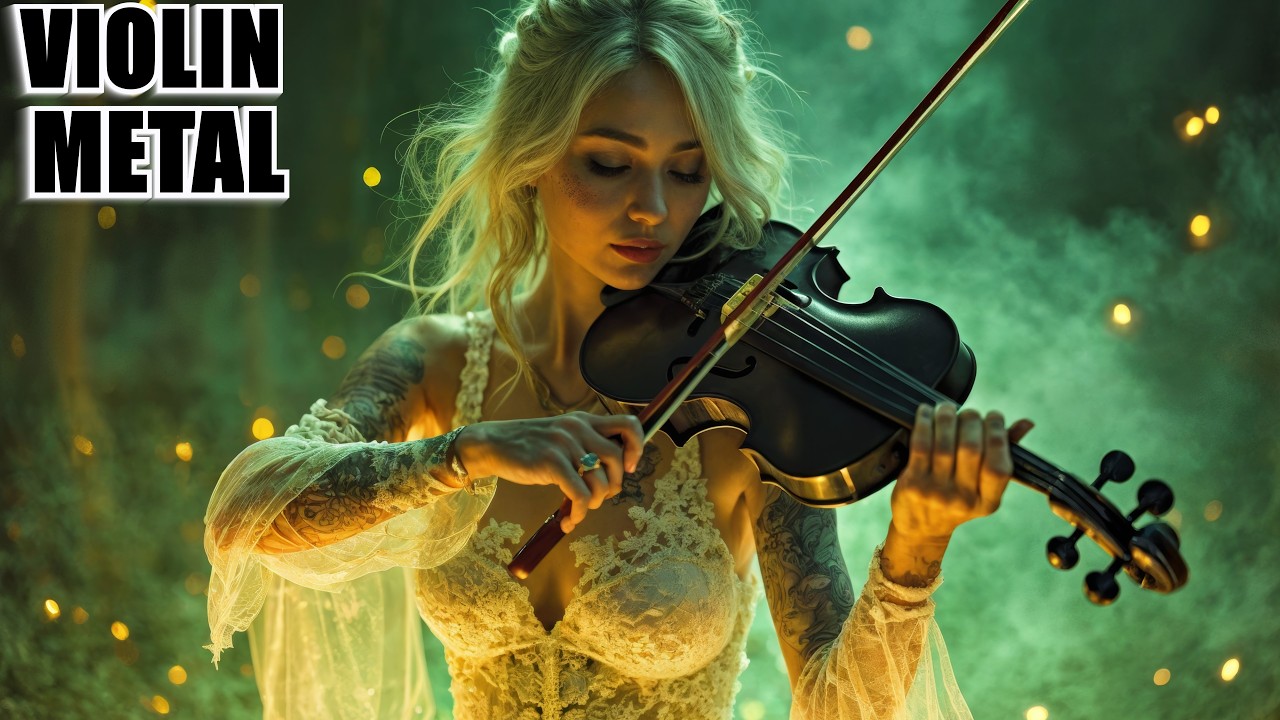 Cello + Violin/// Bass + Metal + Piano Fusion &ndash; Where Beauty Drowns in Fire (AI Cinematic Music)