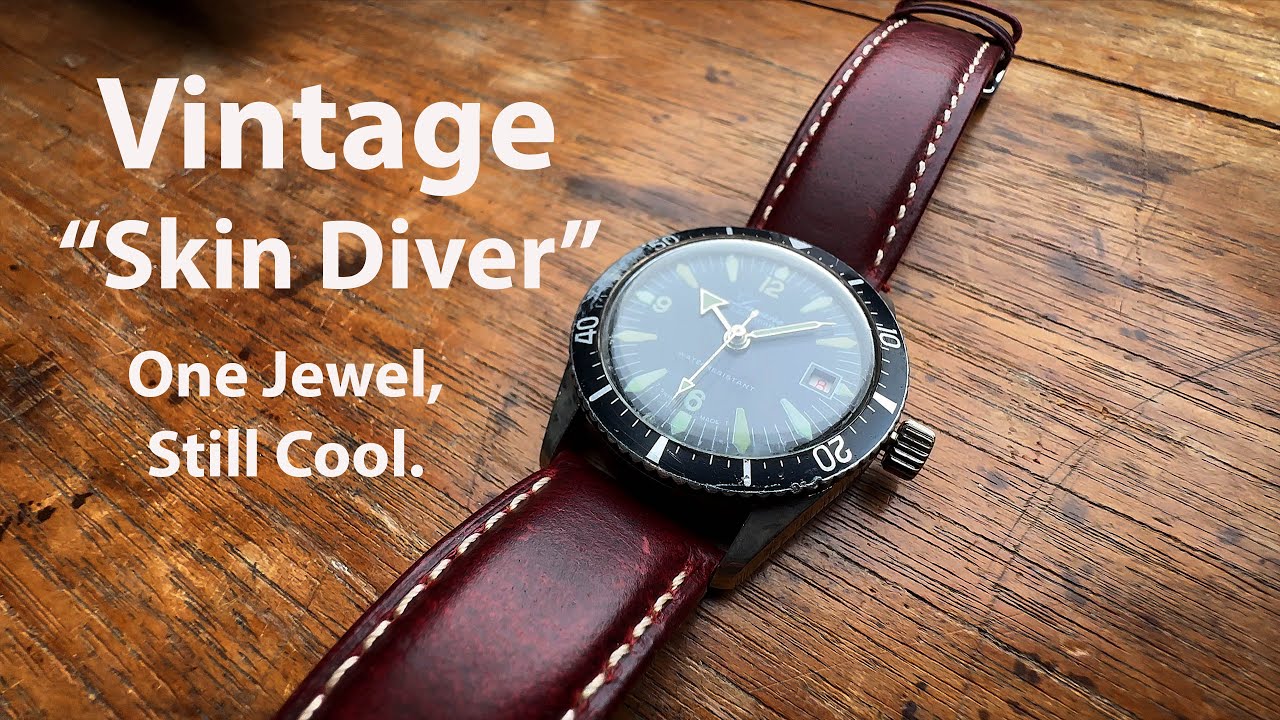 Worth it? Vintage Lucerne skin diver style watch with a one-jewel Swiss EB8810 pin lever movement