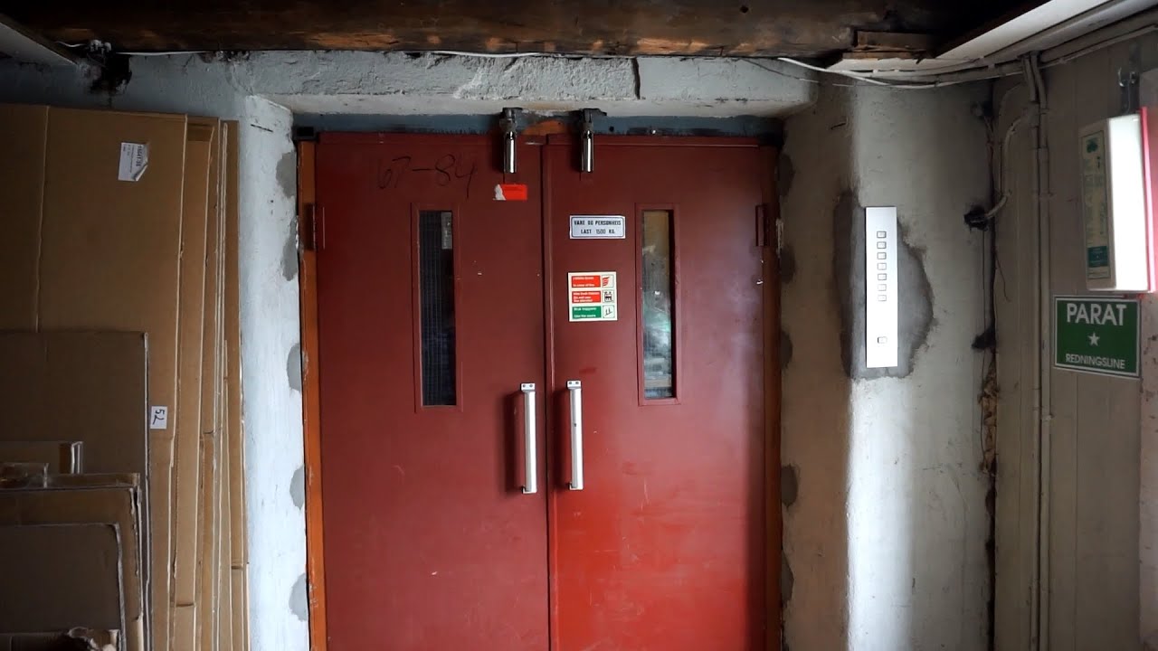 Machine Room Tour! 1943 Wisbech freight elevator (mod by OTIS) @ Hustvedt & Co, Stavanger, Norway
