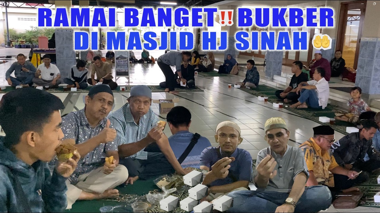 MASYA ALLAH   BUKBER DI MASJID HJ SINAH PENUH KEHANGATAN🤲
