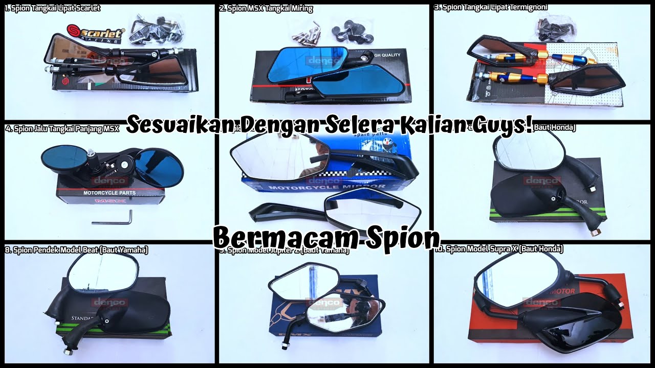 10 Rekomendasi Spion Harian dan Touring Tahun 2023 [Cek Deskripsi]