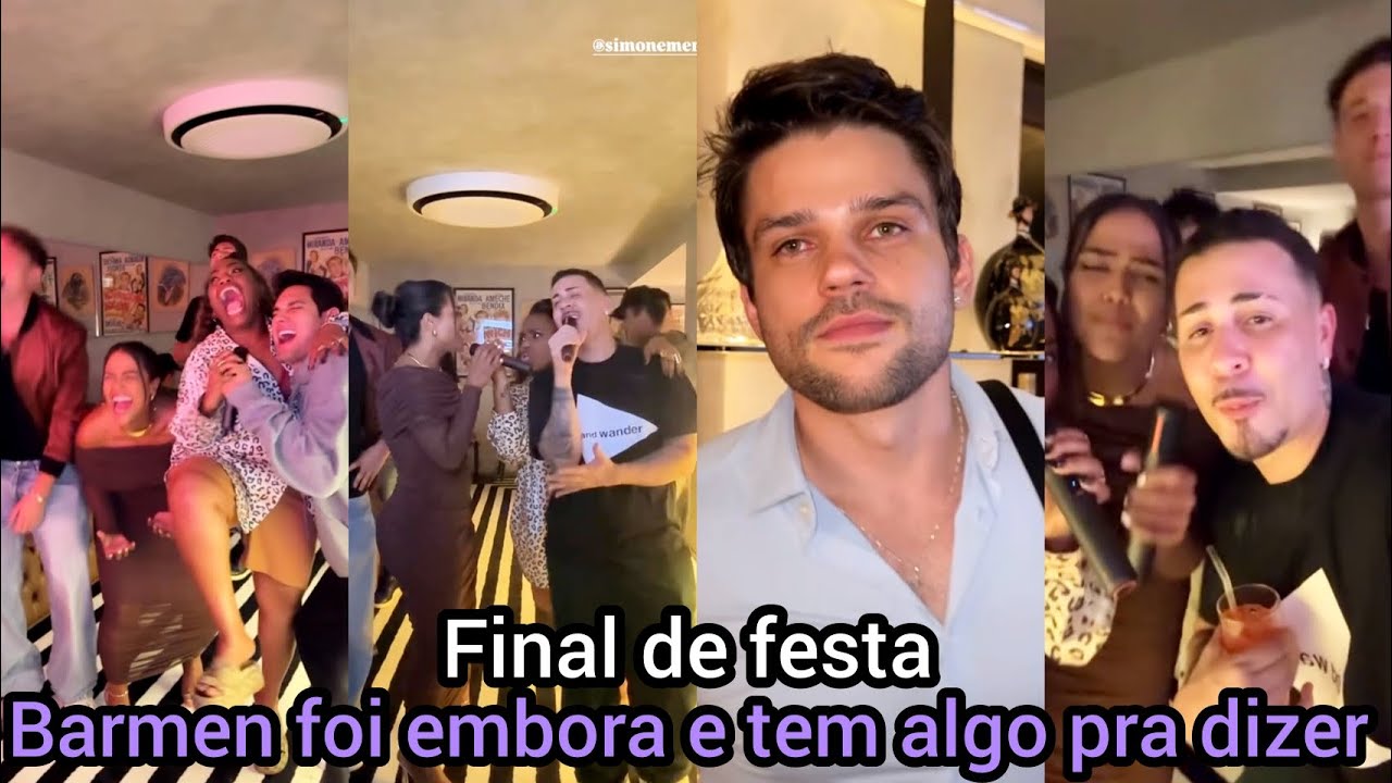 Final de festa Karaokê - Carlinhos Maia se diverte com amigos e se despede do Barmen - Veigh canta