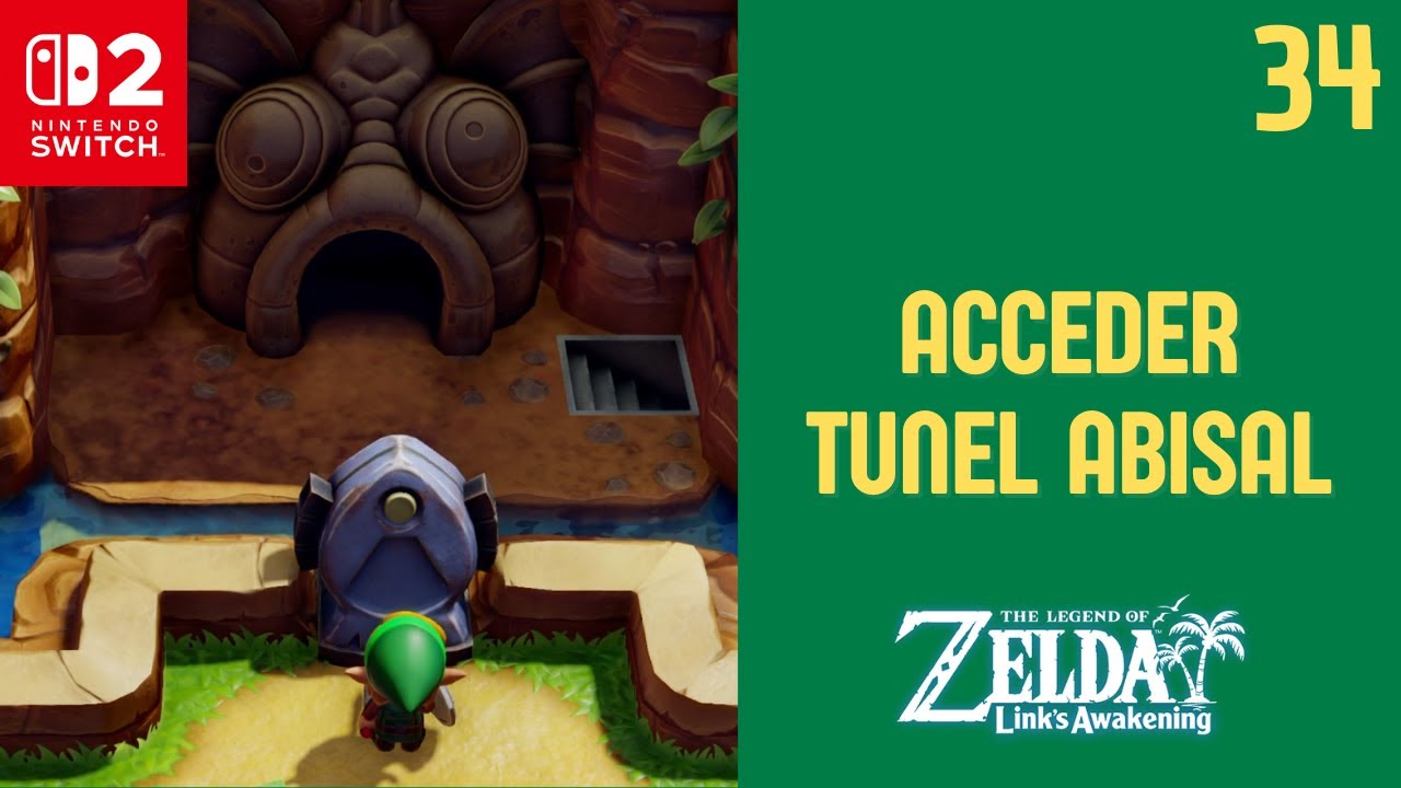 ACCEDER TUNEL ABISAL - CASCADA DE LA MONTAÑA | Zelda Link's Awakening - Guia Español