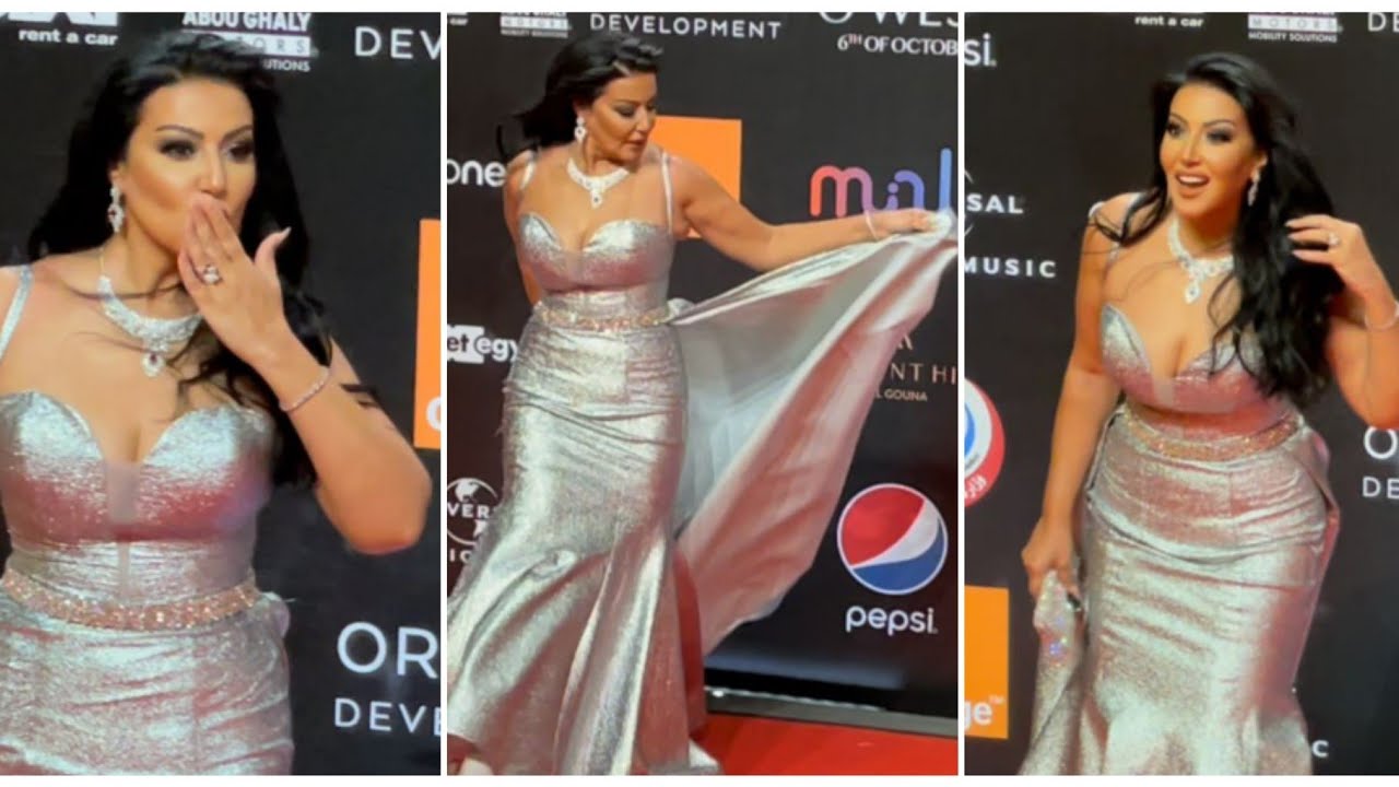 فستان سمية الخشاب يبهر الحضور في سادس ايام مهرجان الجونة السينمائي