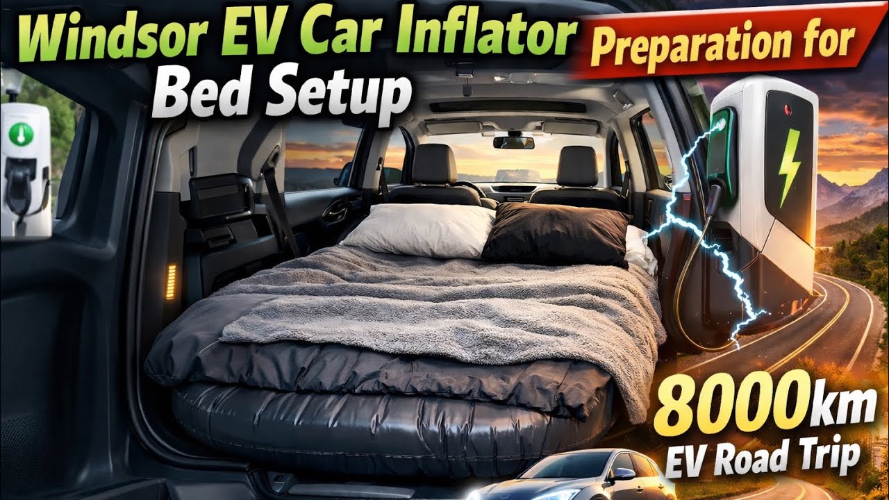 Windsor EV Bed Setup 😍| 8000 KM Road Trip Prep. #carbed #windsorev #ev #mg  #newcar @MGMotorIndia 