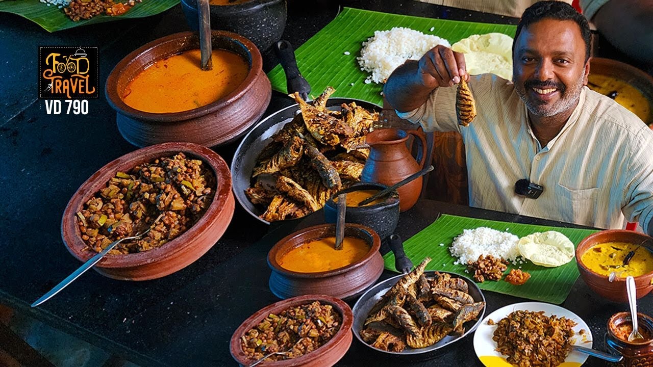 Thrissur Kavu Hotel Fish Fry and Kerala Meal | Village restaurant in Kerala serving homely meal