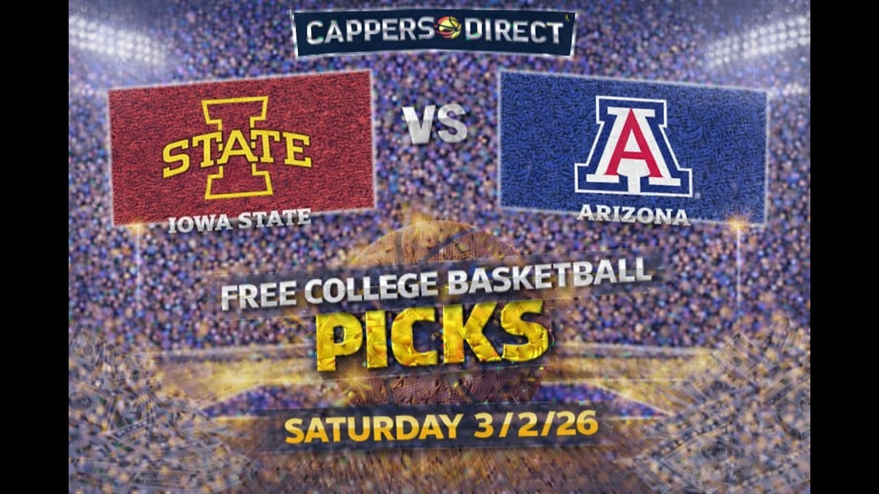 Free College Basketball Picks & Predictions | Iowa State vs Arizona betting ATS Betting pick  3/2/26