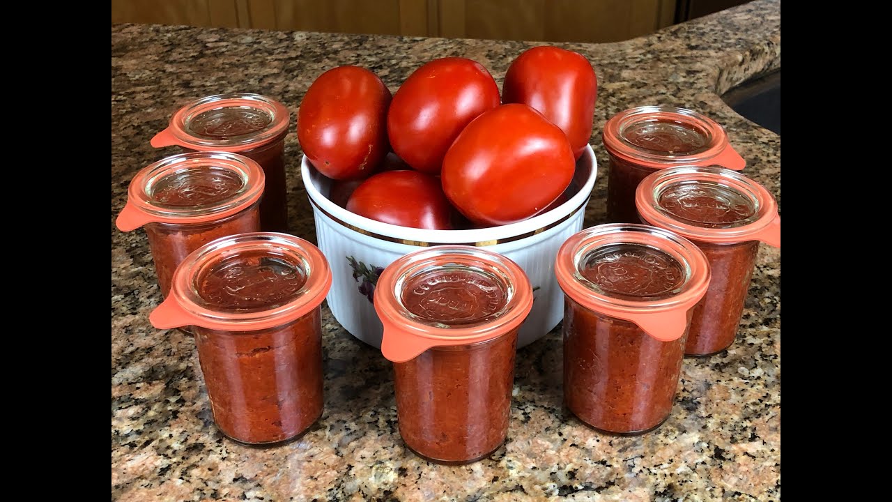 Water Bath Canning: Tomato Paste in Weck Jars