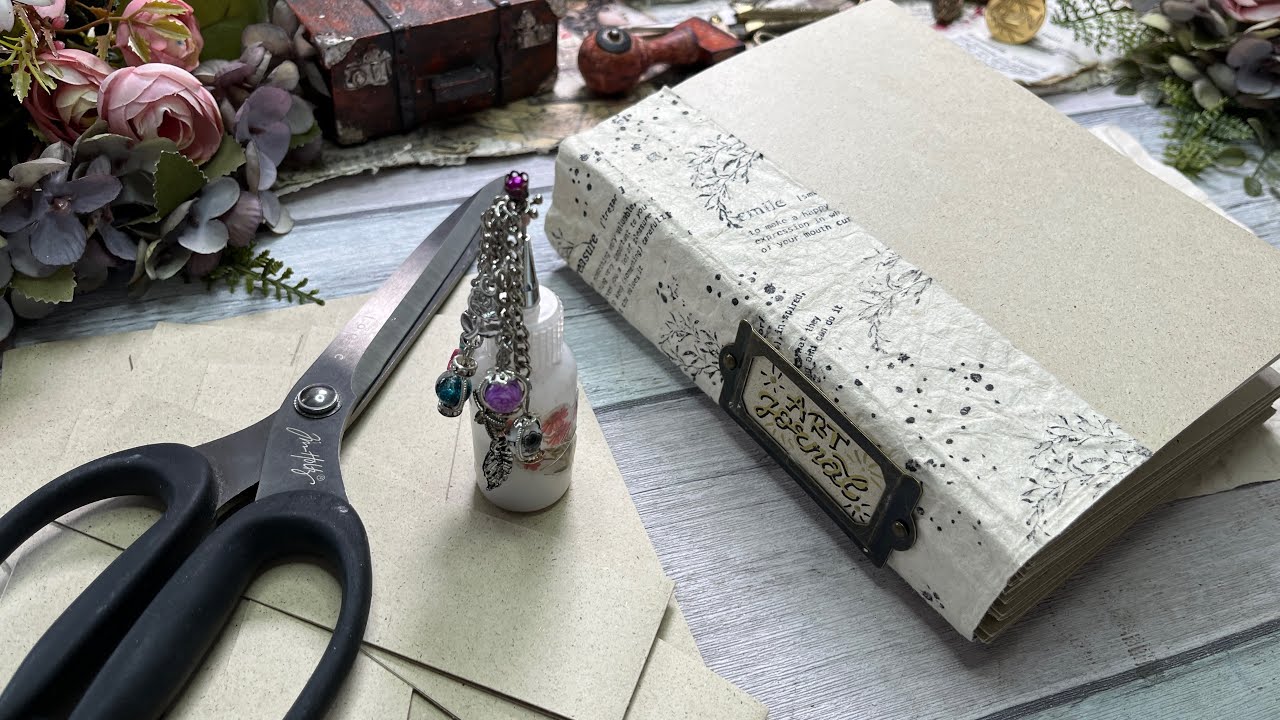 Junk Journal / deutsch / Leporello Journal / Mit 3 Dingen die Jede/r zu Hause hat / OHNE NÄHEN