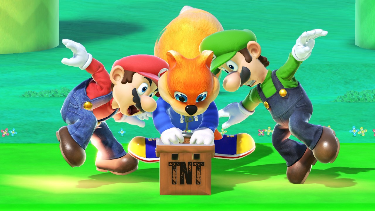 Конкер ворвался в Smash Bros Ultimate