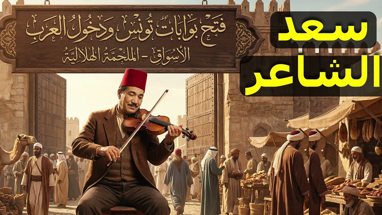 فتح بوابات تونس ودخول العرب السيره الهلاليه سعد الشاعر ...مكتبة الاستاذ ناصر رجب