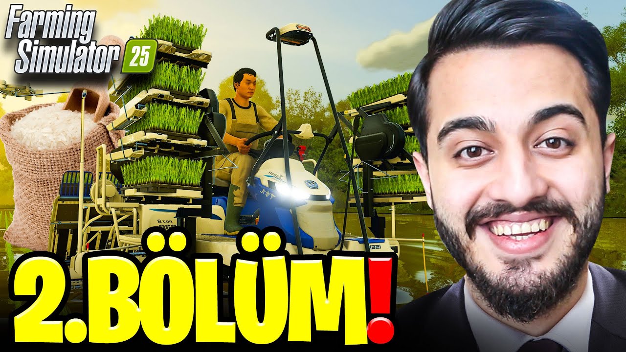 SULAK TARLA OLUŞTURUP PİRİNÇ İŞİNE GİRDİK! TRAKTÖRLERE YAPAY ZEKA SİSTEMİ KURDUK Farming Simülatör#2