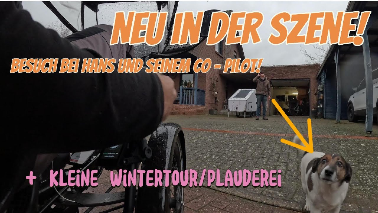Ein neuer in der Fahrradwohnwagen Szene + Kleine Wintertour mit Plauderei!