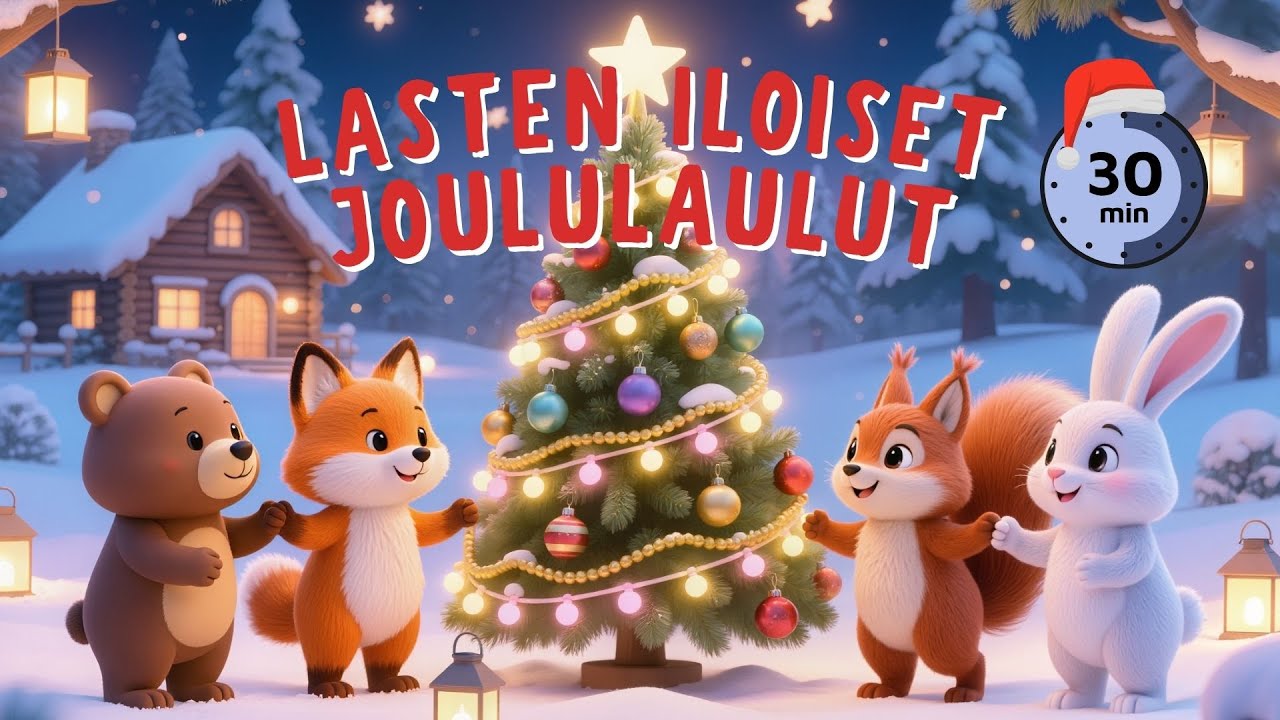 Lasten iloiset joululaulut 🎅 &ndash; 30 minuuttia hauskaa joulumusiikkia lapsille 🎄 Joululaulukokoelma