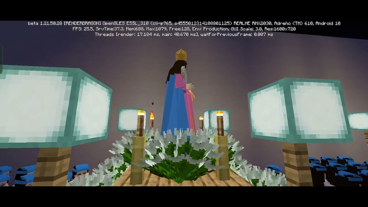 The 2nd Devotional Replica De La O Procession in Minecraft 