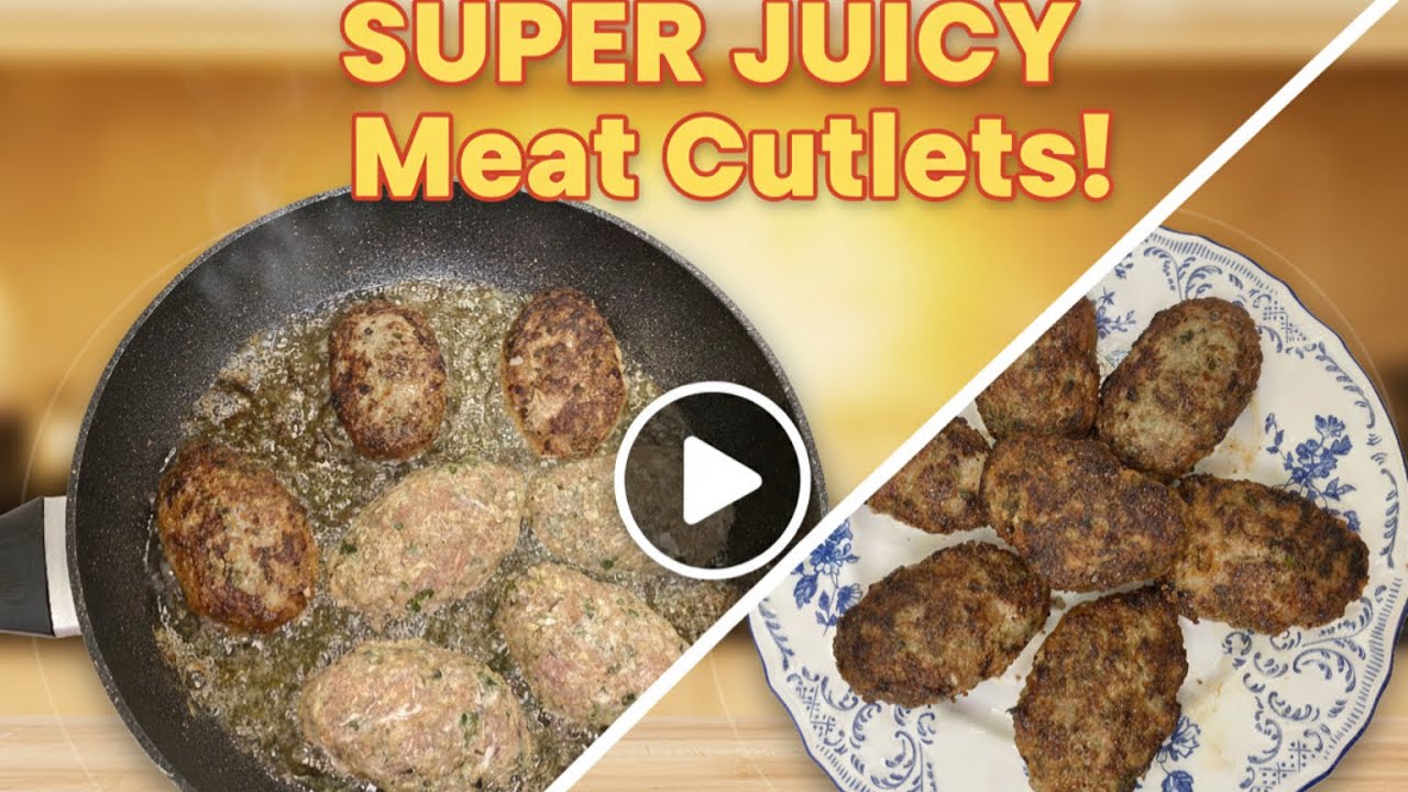How to Make Perfect Homemade Meat Patties (Cutlets) –Easy& Delicious Recipe | Mom's Famous Burgers 🥩