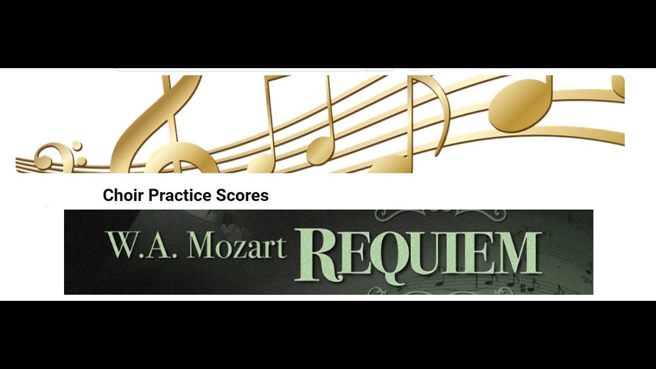08 Lacrimosa REQUIEM Mozart - SATB + piano accompaniment (training score)