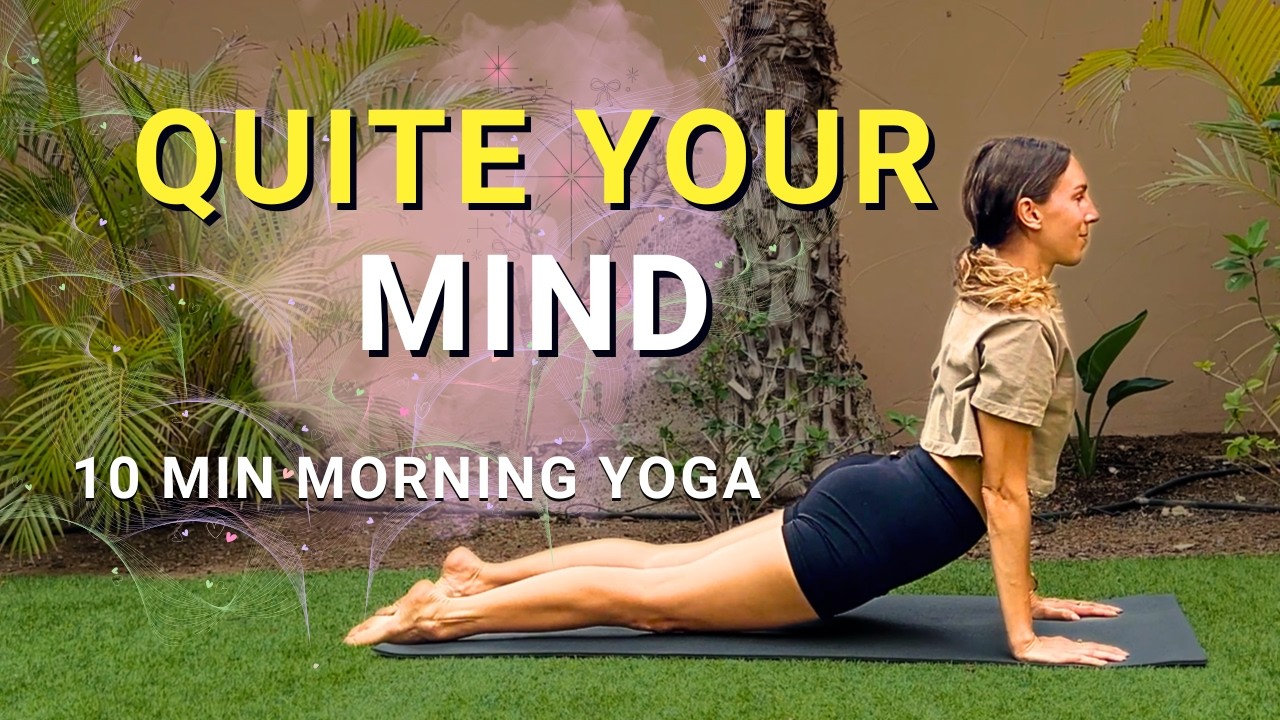 10 Min Morning Vinyasa Flow for Energy & Focus | Clear & Grounded Start