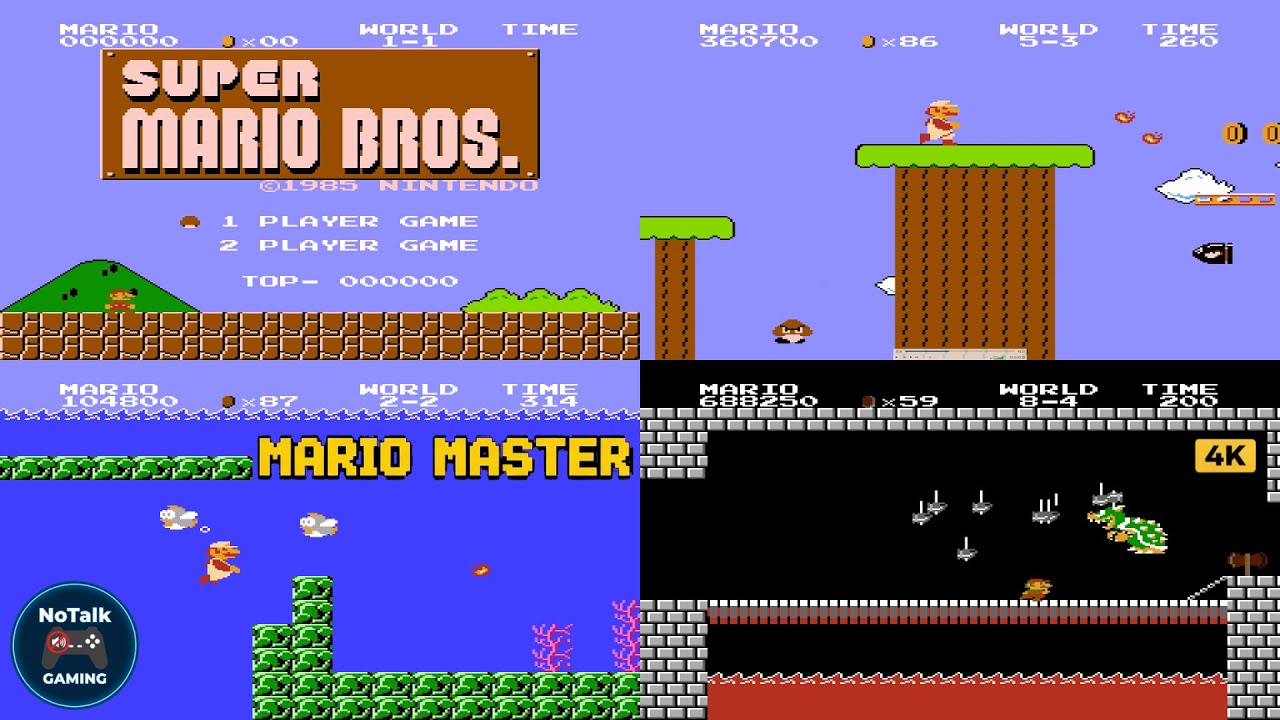 🍄 MARIO MASTER: All Levels 1-1 to 8-4 | FULL GAME in 4K (No Commentary)