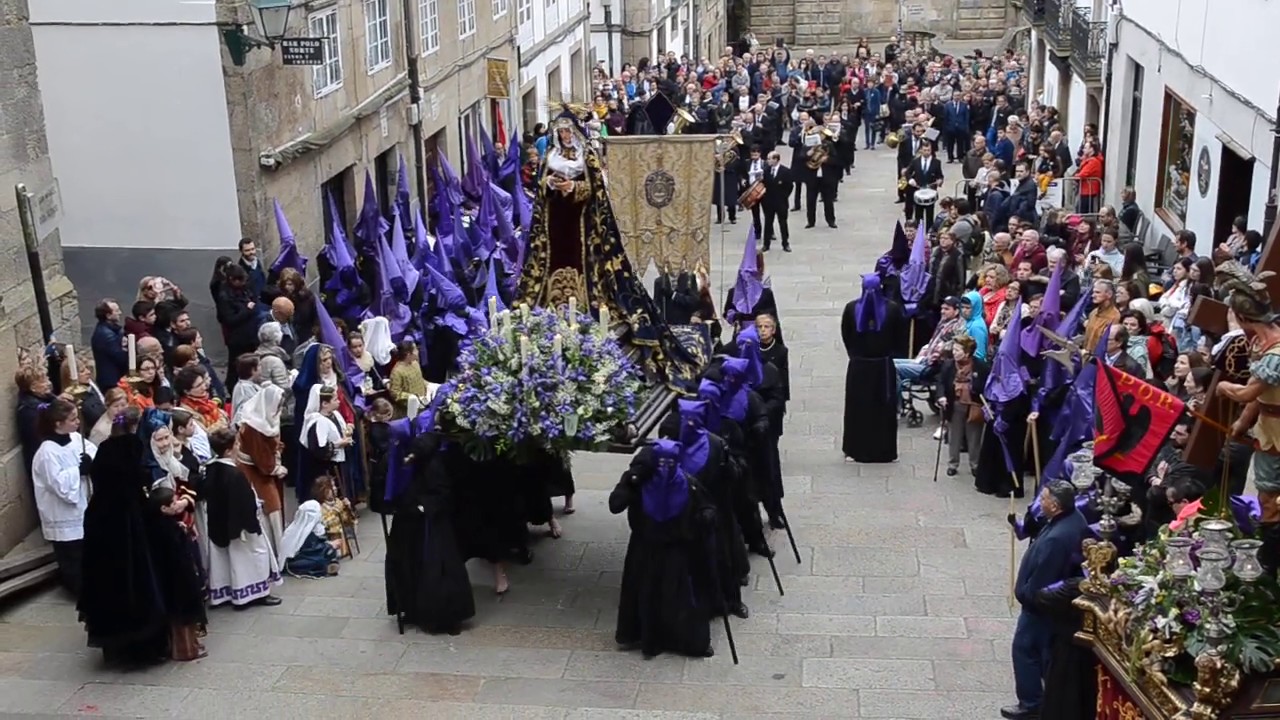 Procesión Virgen de los Dolores en Santiago de Compostela