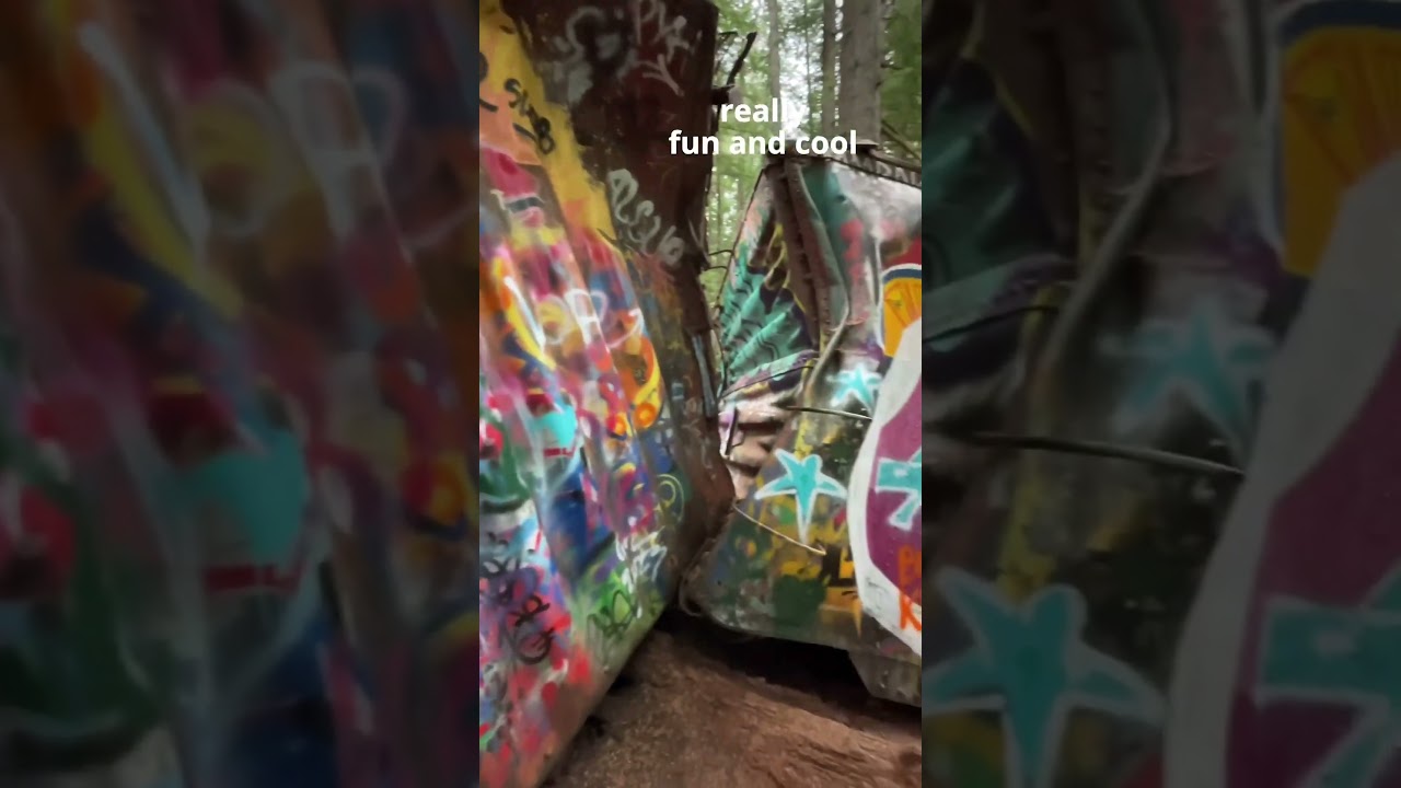 WALK AROUND AN ABANDONED TRAIN WRECK || whistler, british columbia #whistlerbc #bucketlistplaces