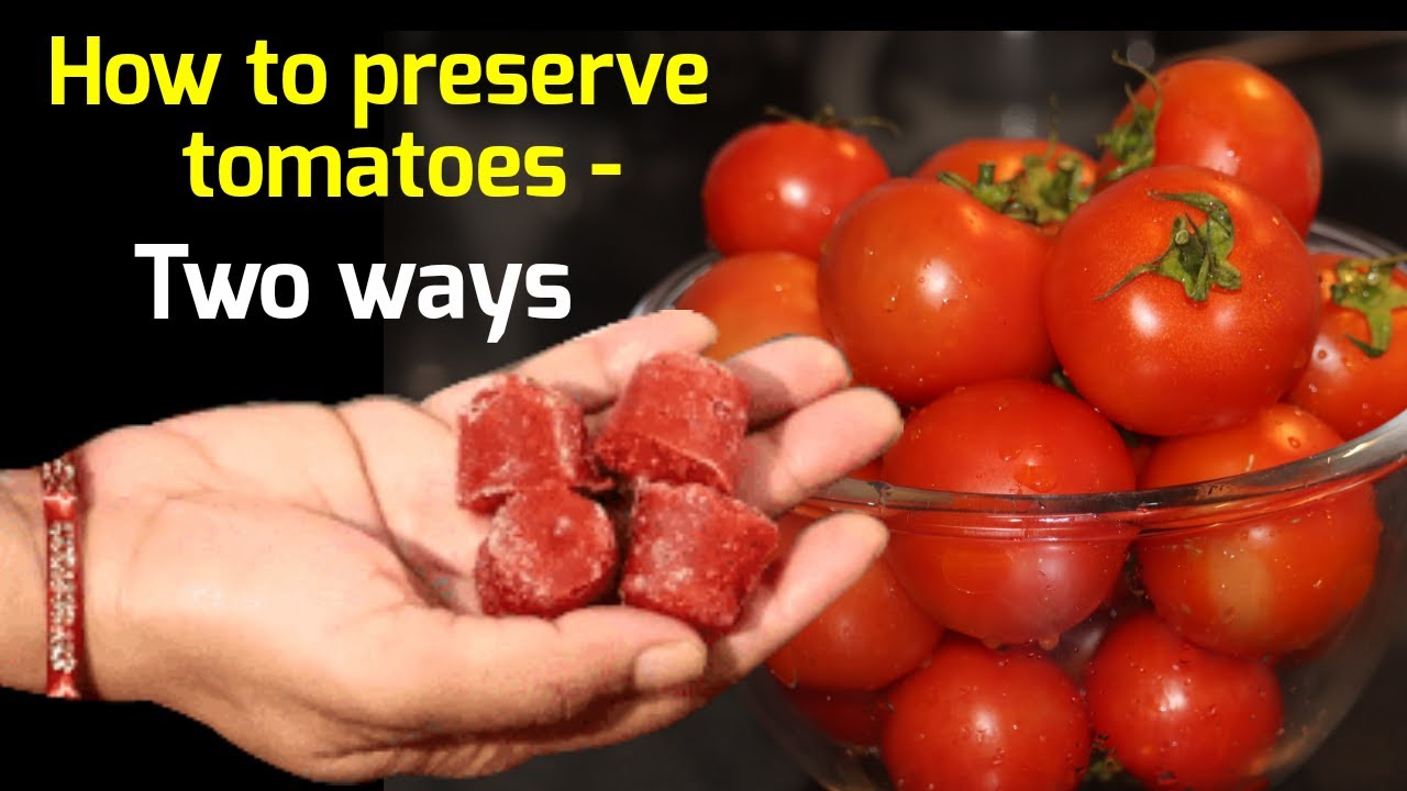 Best way to preserve tomatoes | Tomatoes storage idea | tips to store Tomatoes - Maakirasoise.com