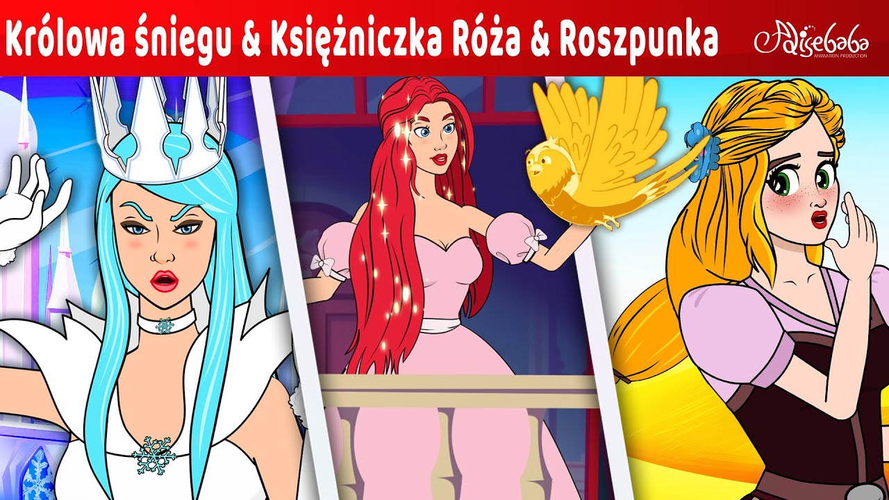 Królowa Śniegu & Księżniczka Róża & Roszpunka | Bajki po Polsku | Bajka i opowiadania na Dobranoc