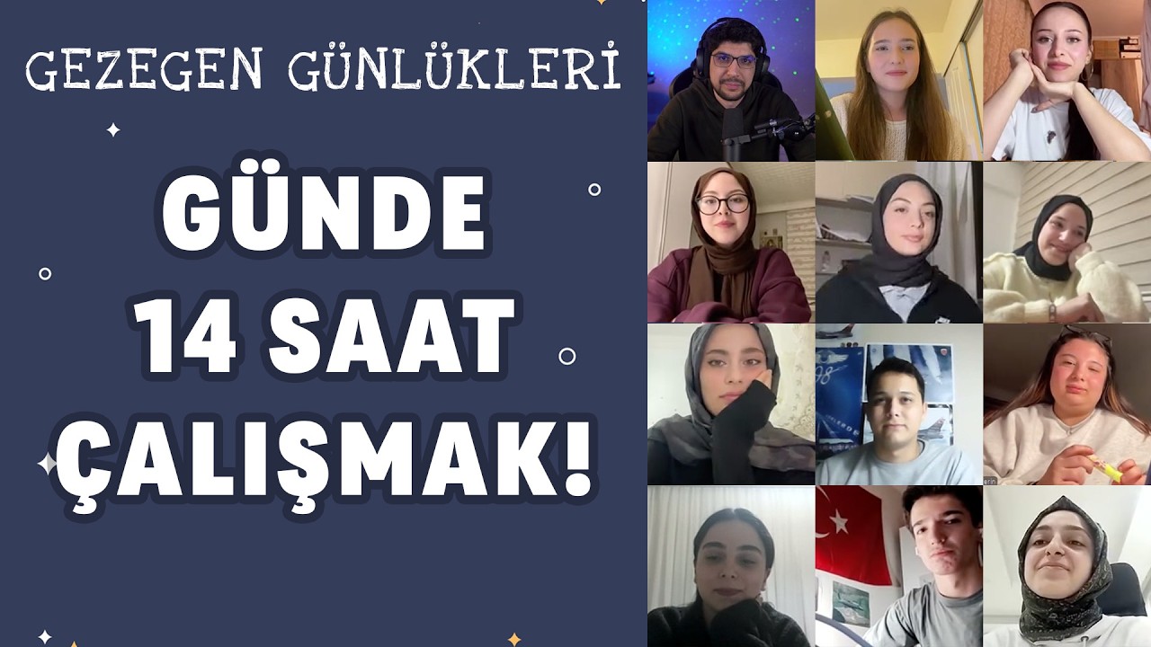 GÜNDE 14 SAAT! YKS Son 4 Ayda Derece Yapmak için Devam