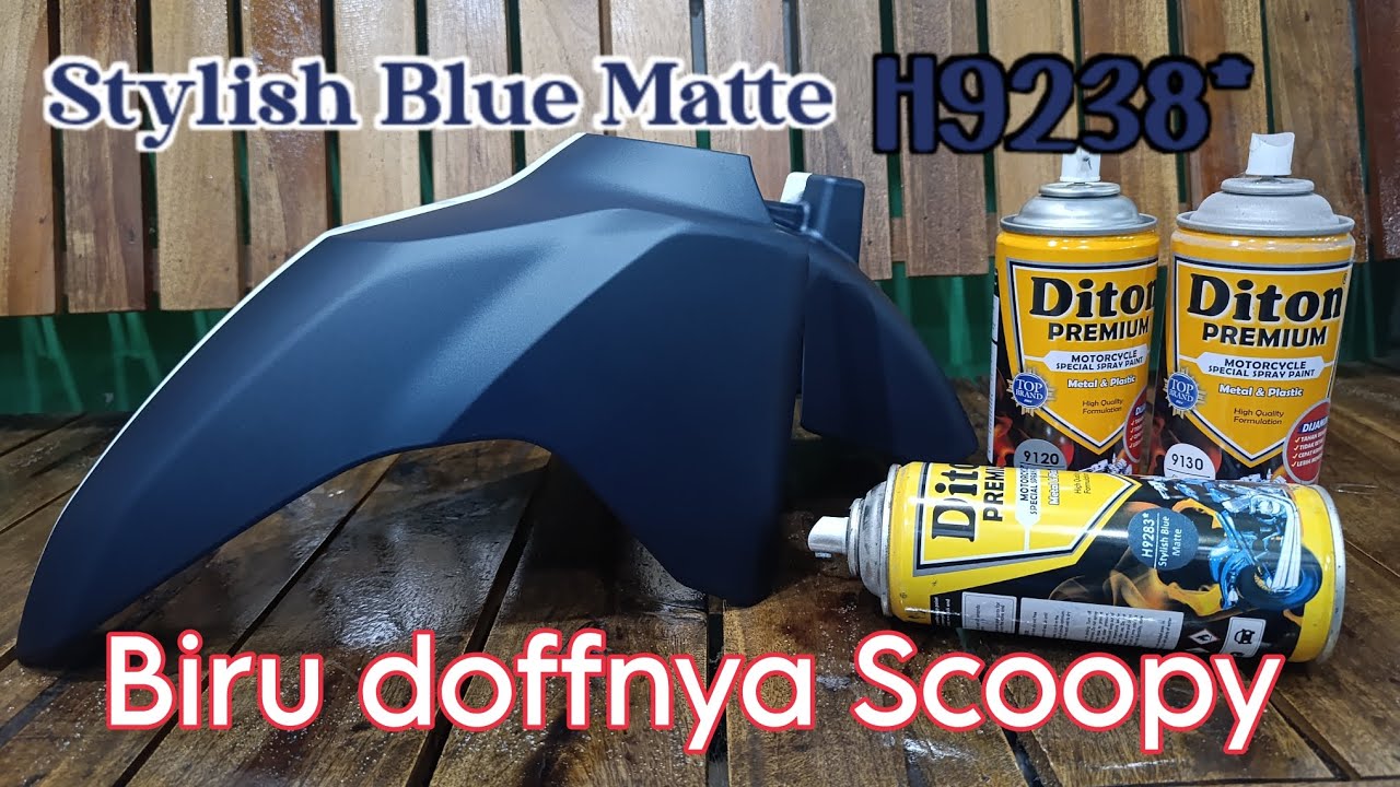 Biru doff Scoopy | Stylish Blue Matte H9283* Diton Premium