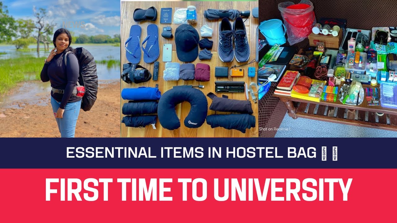 Essential items in hostel bag | විශ්වවිද්‍යාල නේවාසිකාගාරයට අවශ්‍ය දේවල් | girls hostel | Uni life