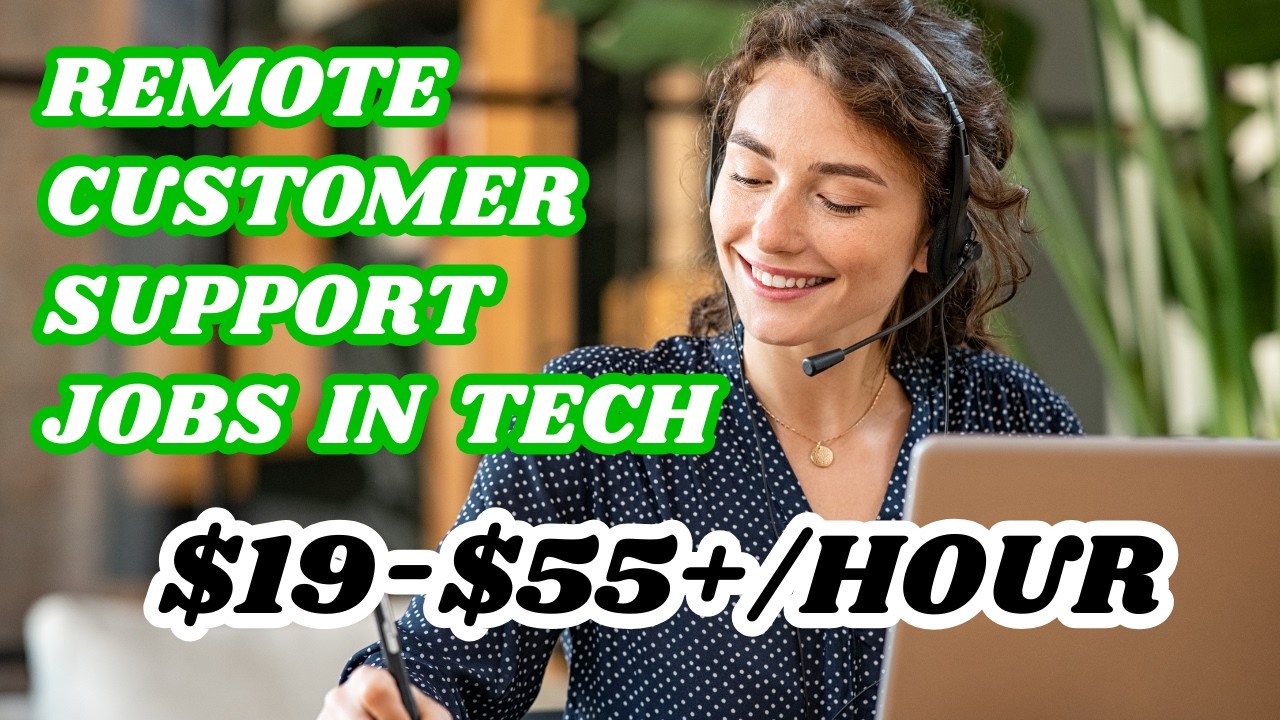 WFH CUSTOMER SUPPORT BASED JOBS IN TECH | ENTRY LEVEL FRIENDLY-MORE EXPERIENCED REMOTE JOBS