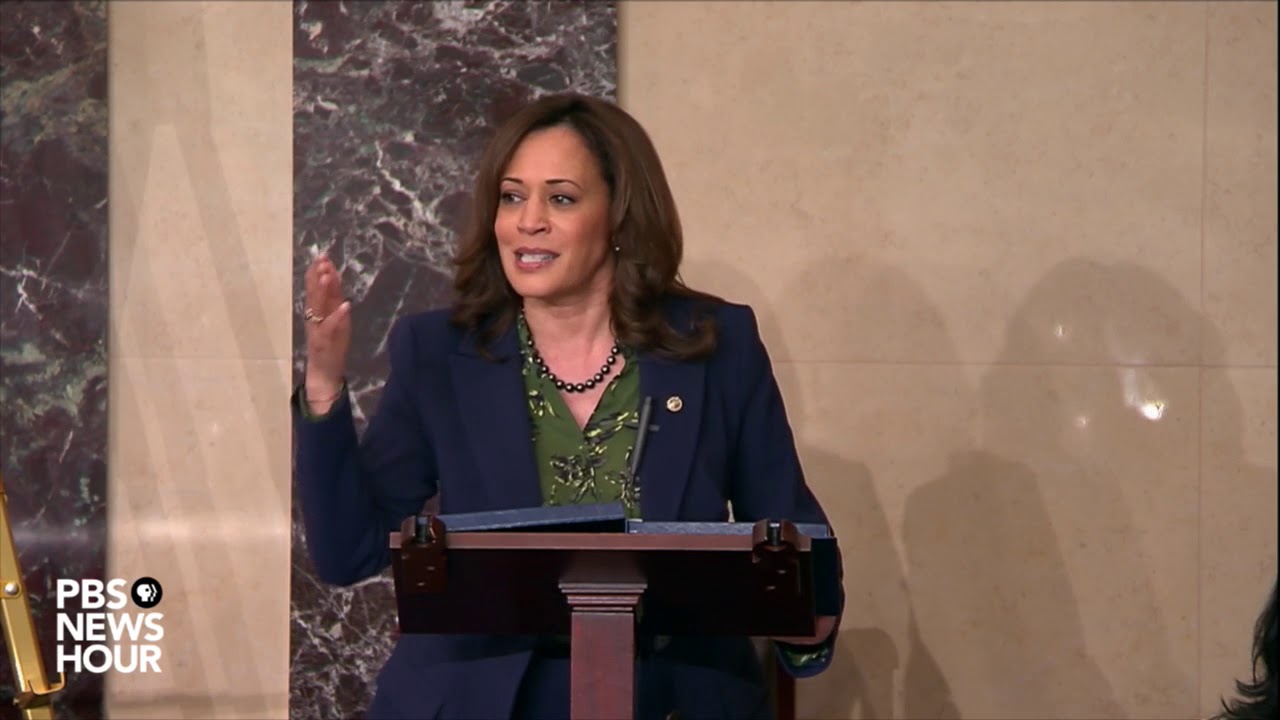 ‘No American is entitled to a seat on the Supreme Court,’ Sen. Harris says