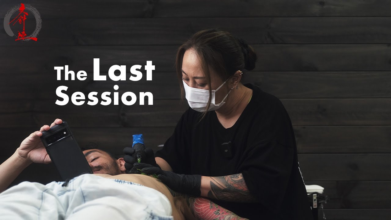 Finishing a Traditional Japanese Arm Sleeve Tattoo [JPN SUBS]