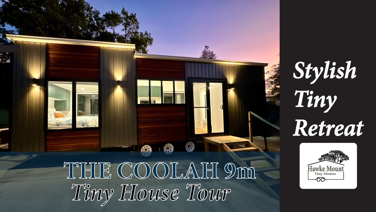 The Coolah tiny home features a ground floor master bedroom and two lofts.