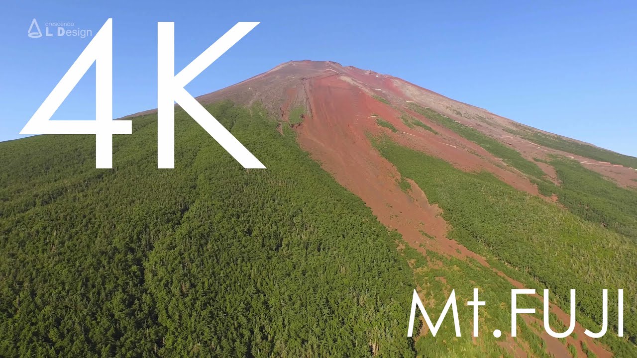 Aerial view of Mt. Fuji in summer / 真夏の赤富士