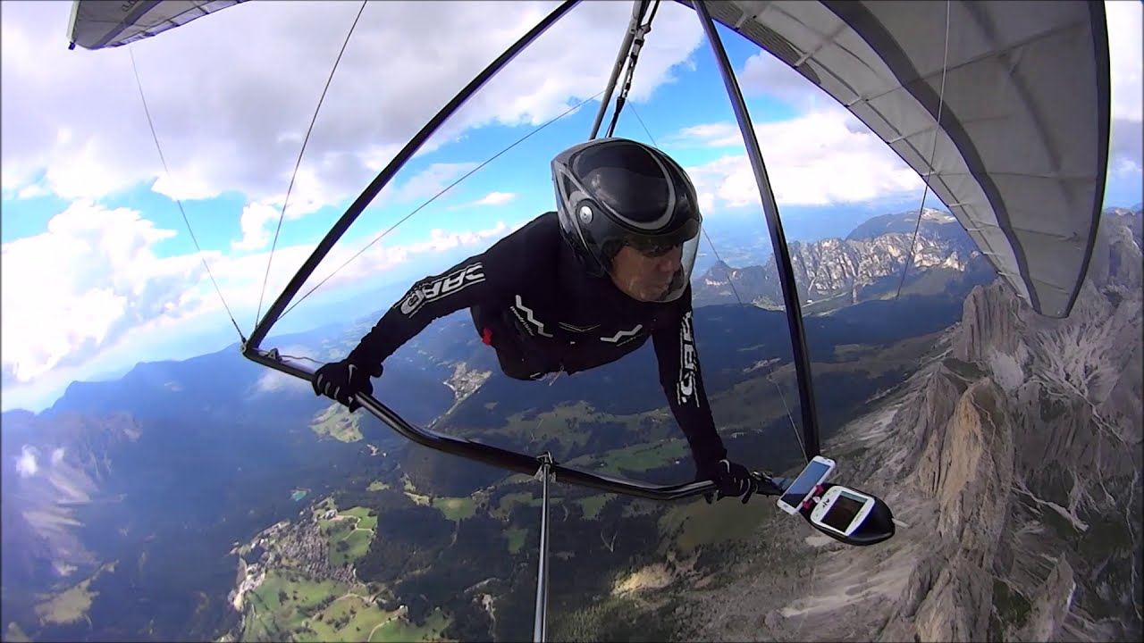 돌로미티 행글라이딩 Dolomite hang gliding flying