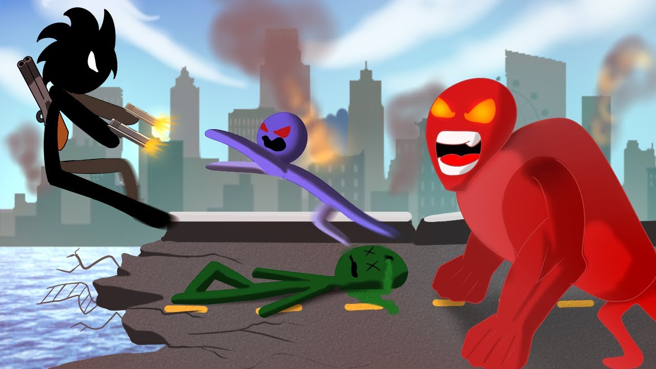 VIREI STICKMAN E LUTEI COM ZUMBI MUTANTE!! (STICKMAN VS ZUMBIS)