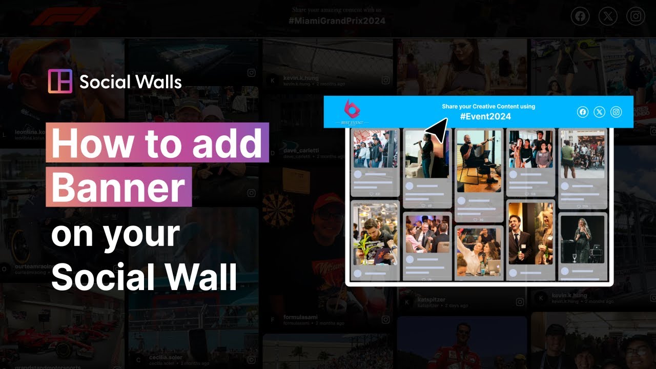 Elevate Your Event with Stunning Banners! ✨ | Social Walls Tutorial