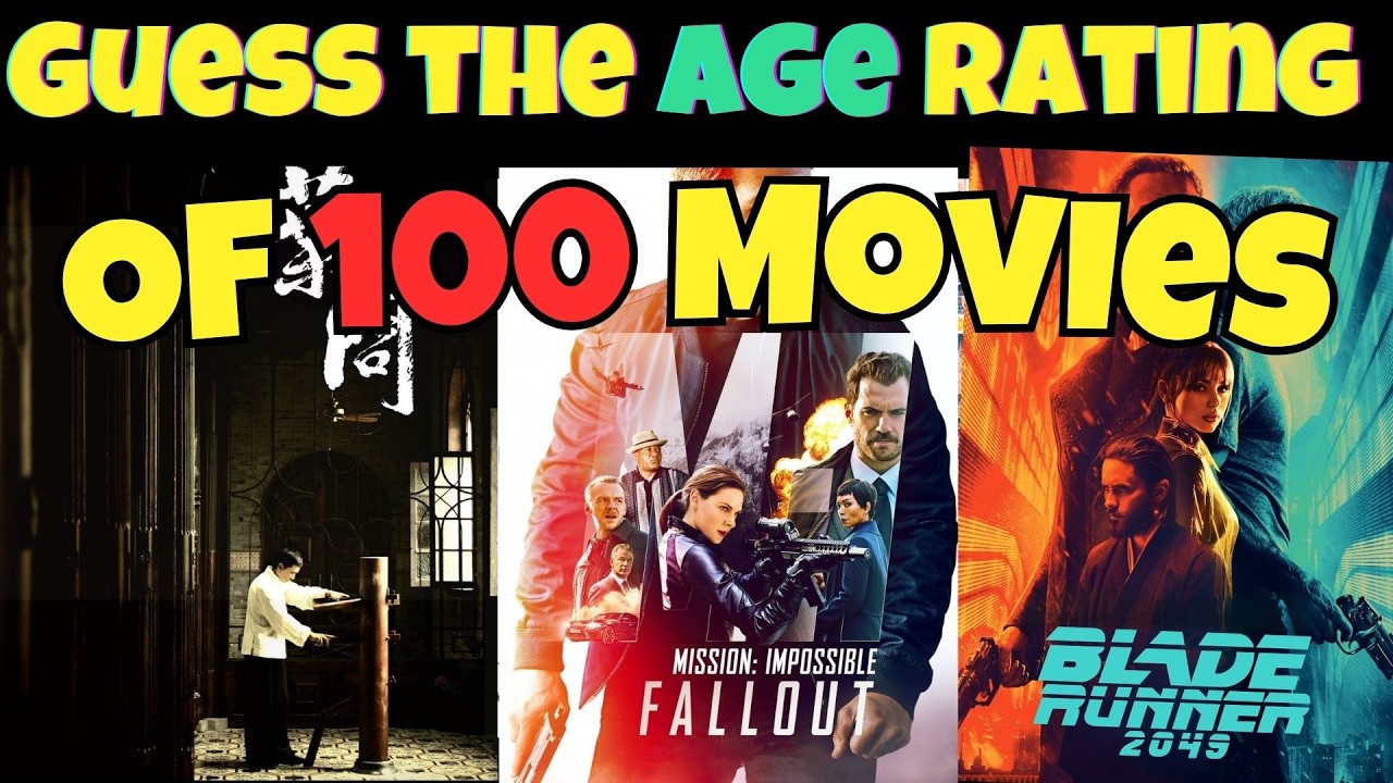 Can you guess the Movie Age Rating?! | 100 Movie Quiz 🤯