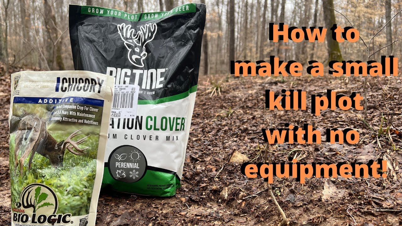 How to make a small kill plot with no equipment!