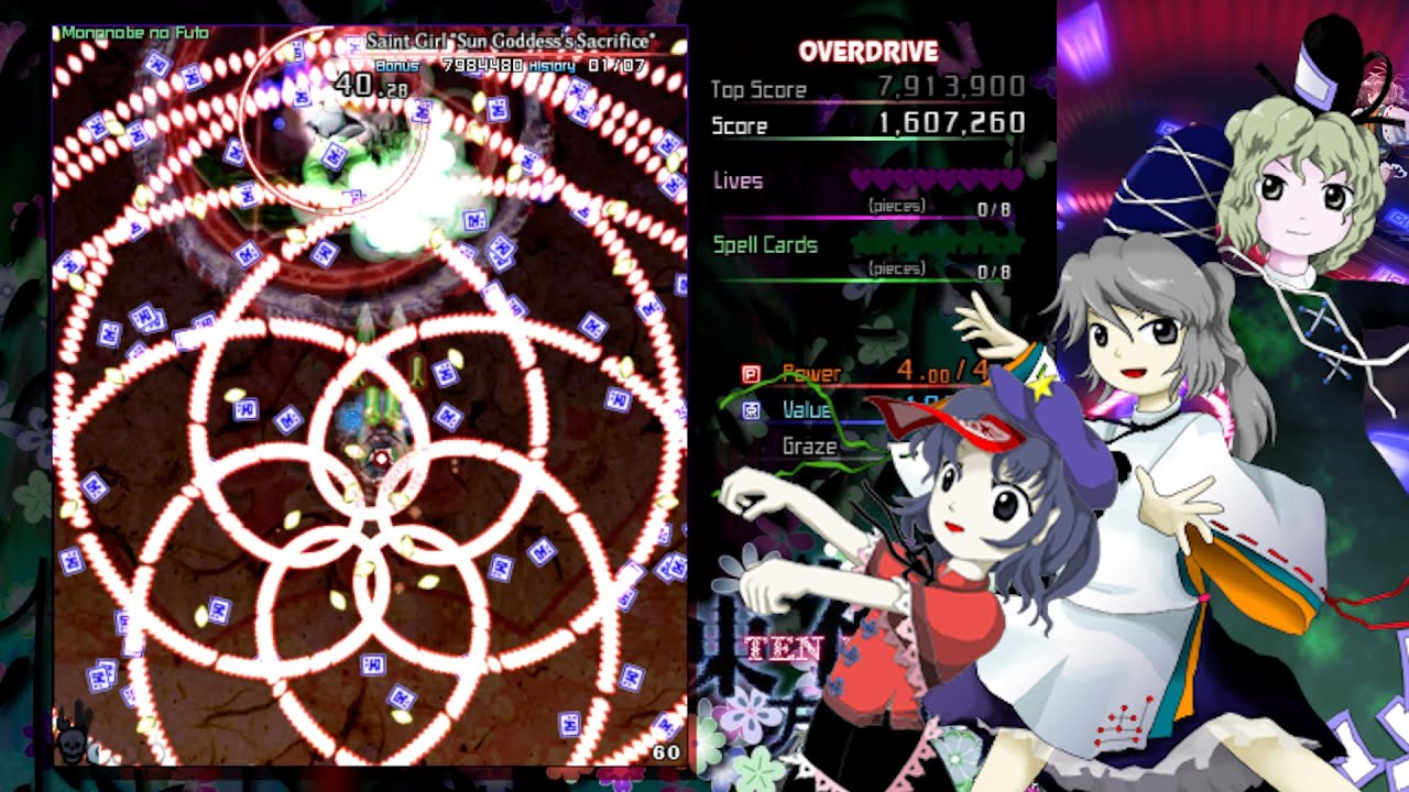 Weekly Spell card Showcase: Futo, Tojiko and Yoshika.