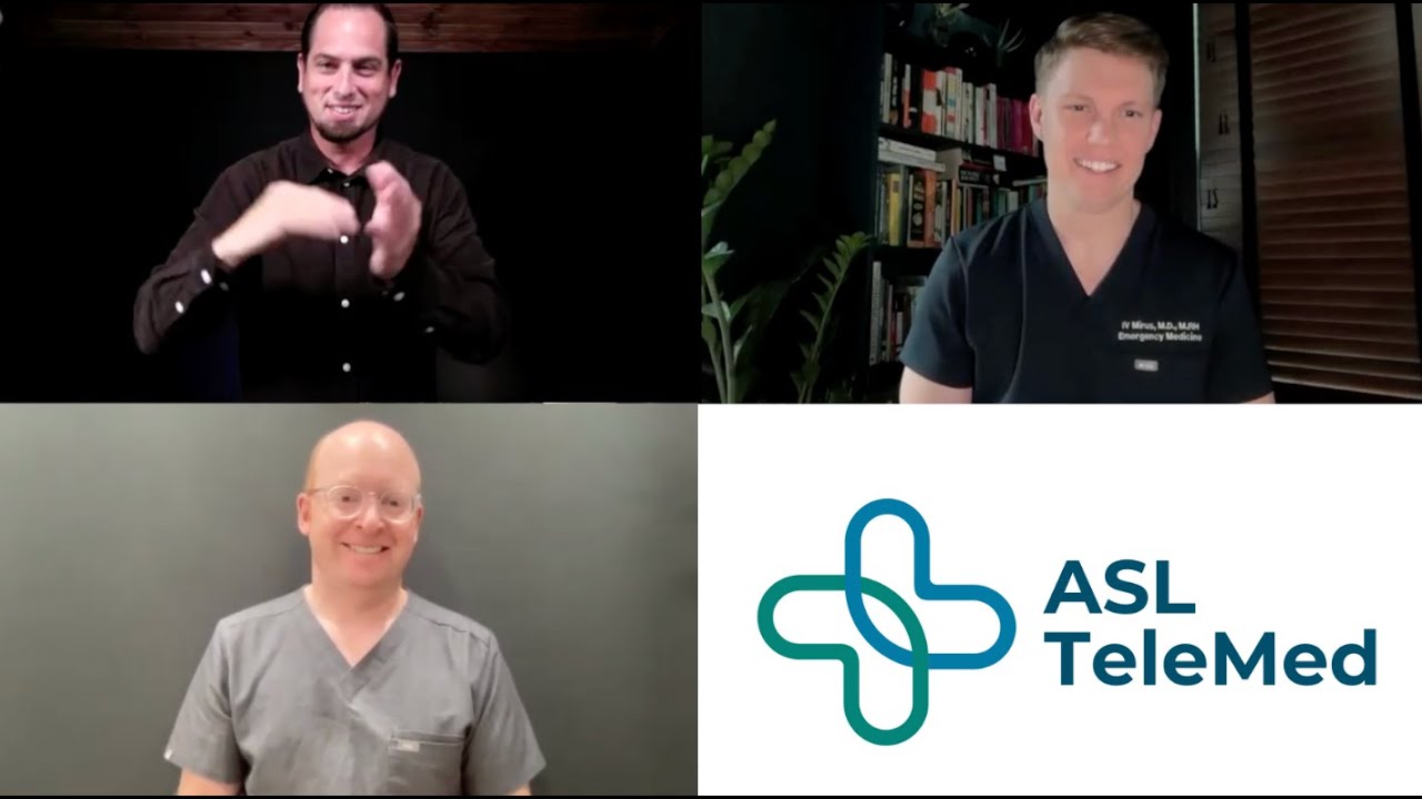 Dr. IV Mirus & Dr. Zach Featherstone start ASLTeleMed