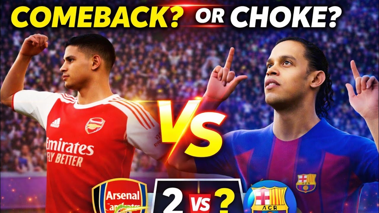 COMEBACK or CHOKE? 😱 | Ronaldinho vs Arsenal | eFootball